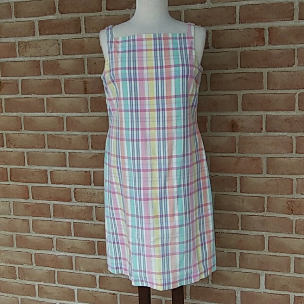 Lauren madras plaid dress
